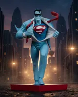 McFarlane Toys DC Direct Superman Red & Blue 1:10 Resin Statue - Thumbnail 10