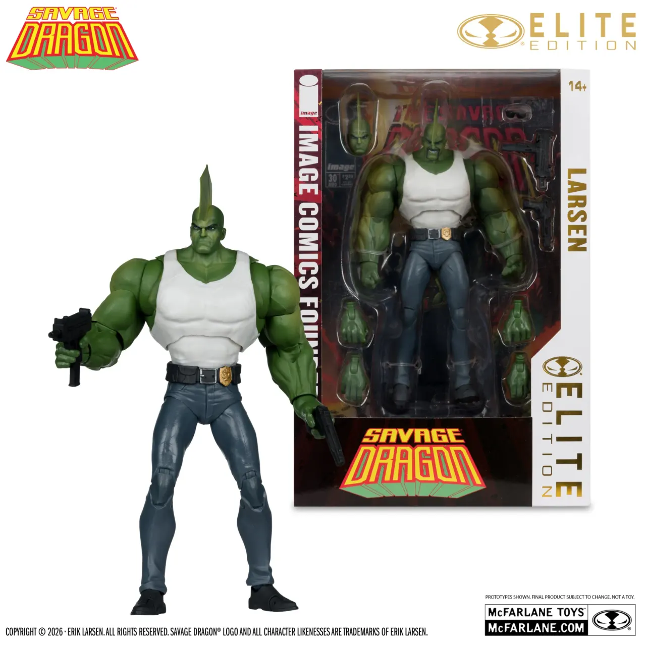 McFarlane Toys Savage Dragon Elite Edition 7" Deluxe Action Figure - Image 1