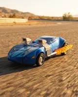 Hasbro Transformers Twin Mill Hot Wheels x Figura Clase Deluxe - Thumbnail 12