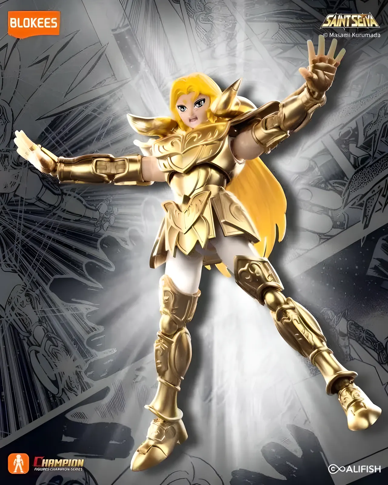 Blokees Saint Seiya Champion Class Aries Mu Model Kit – 15cm - Image 6