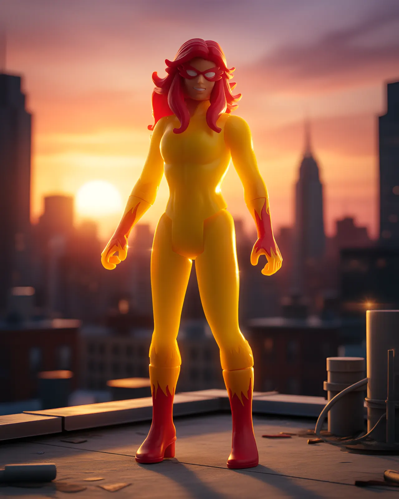 Hasbro Marvel Legends Retro 375 Firestar 3.75\" Action Figure - Image 6