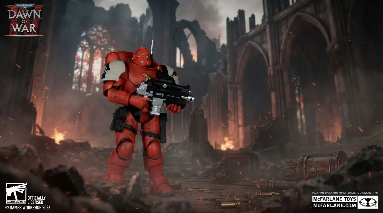 McFarlane Toys Warhammer 40k Blood Ravens Infiltrator 7" figurine articulée - Image 8