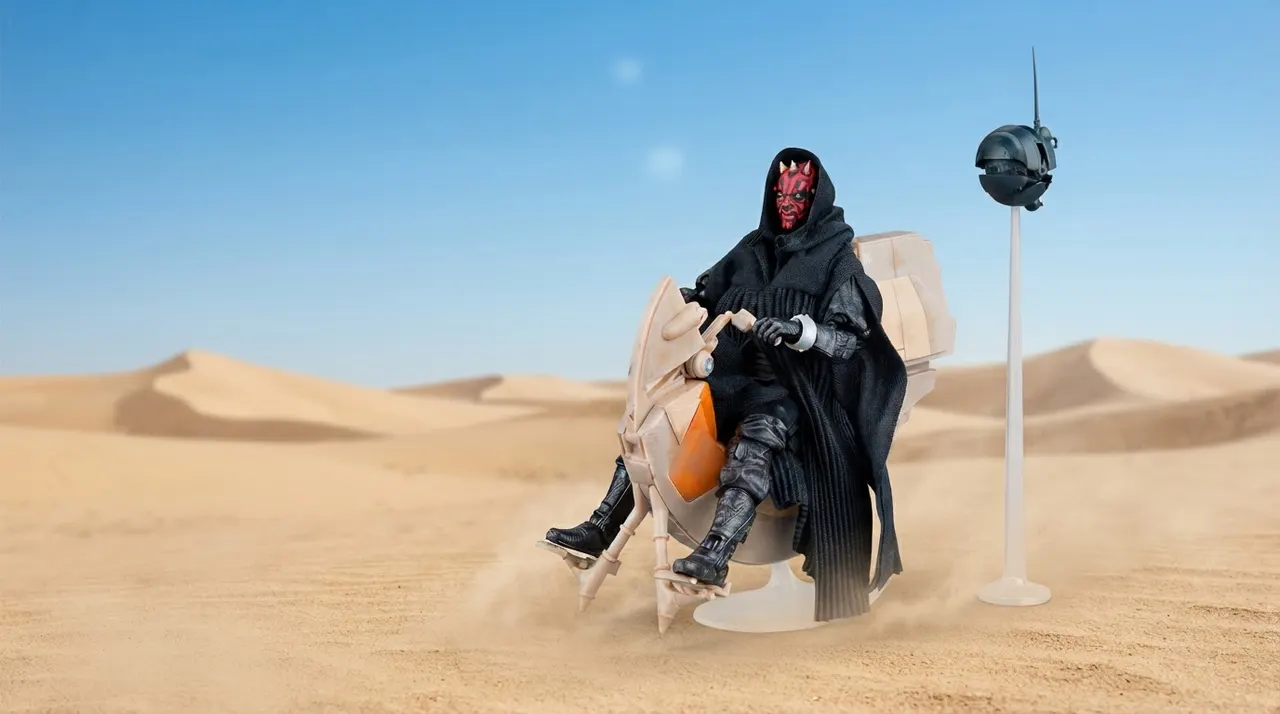 Hasbro Star Wars Black Series Darth Maul & Sith Speeder Set - Image 13