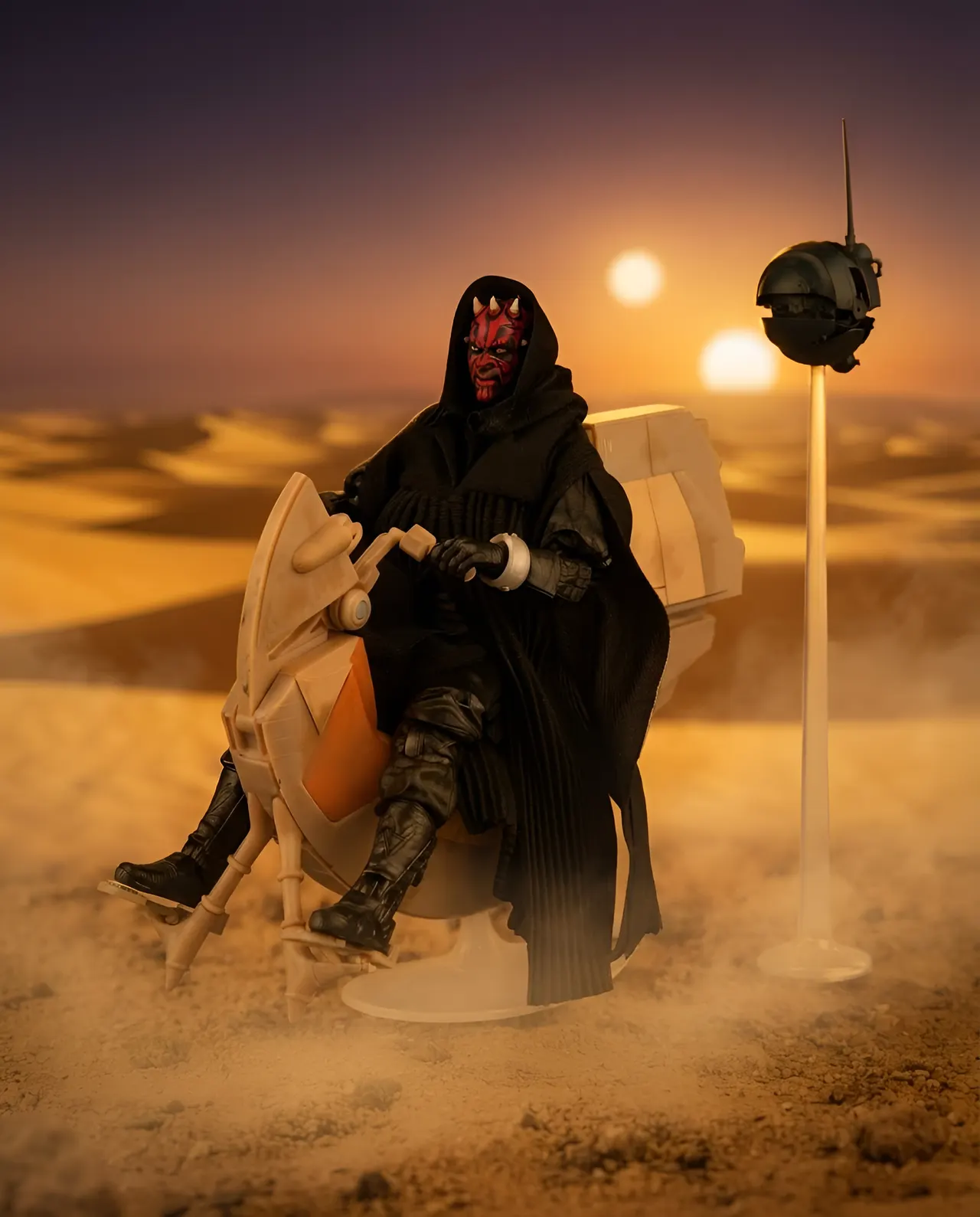Hasbro Star Wars Black Series Darth Maul & Sith Speeder Set - Image 14