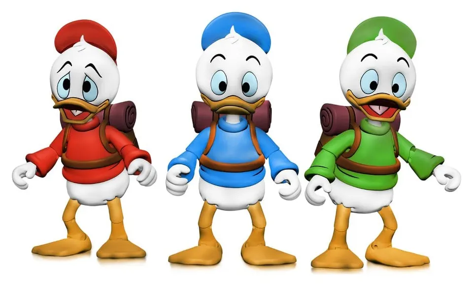 NECA DuckTales Ultimate 3‑Pack – Huey, Dewey & Louie figurines de 18 cm - Image 1