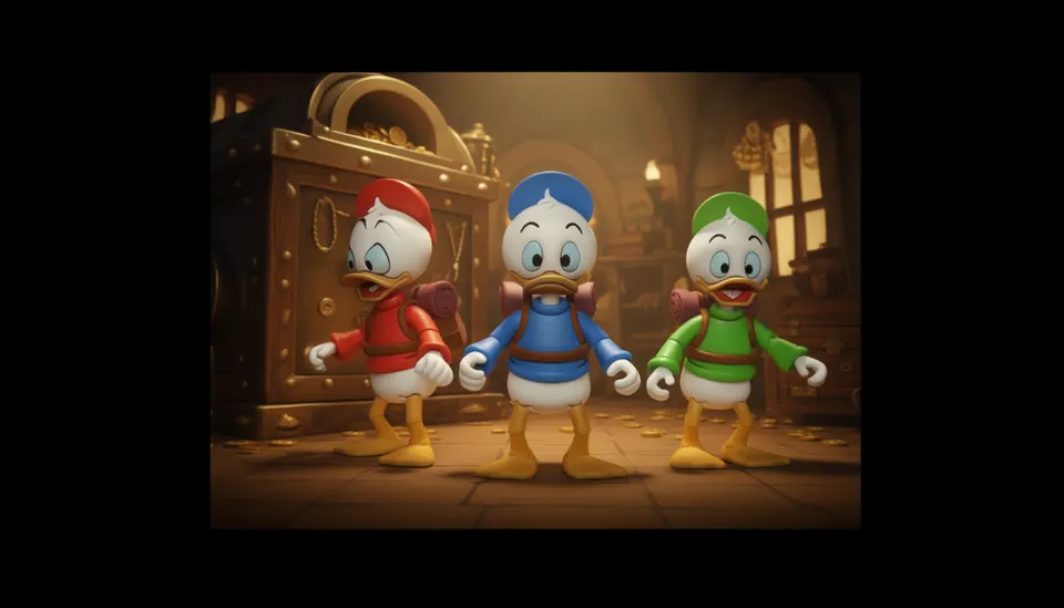 NECA DuckTales Ultimate 3‑Pack – Huey, Dewey & Louie 18 cm Figuras