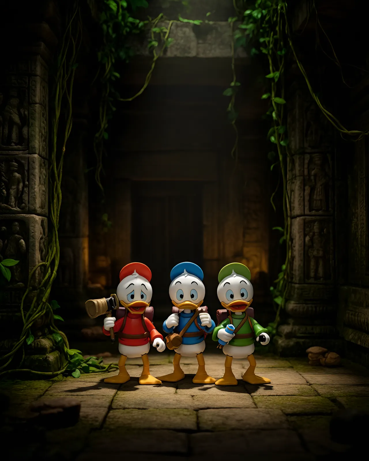NECA DuckTales Ultimate 3‑Pack – Huey, Dewey & Louie 18 cm Figuras - Image 10
