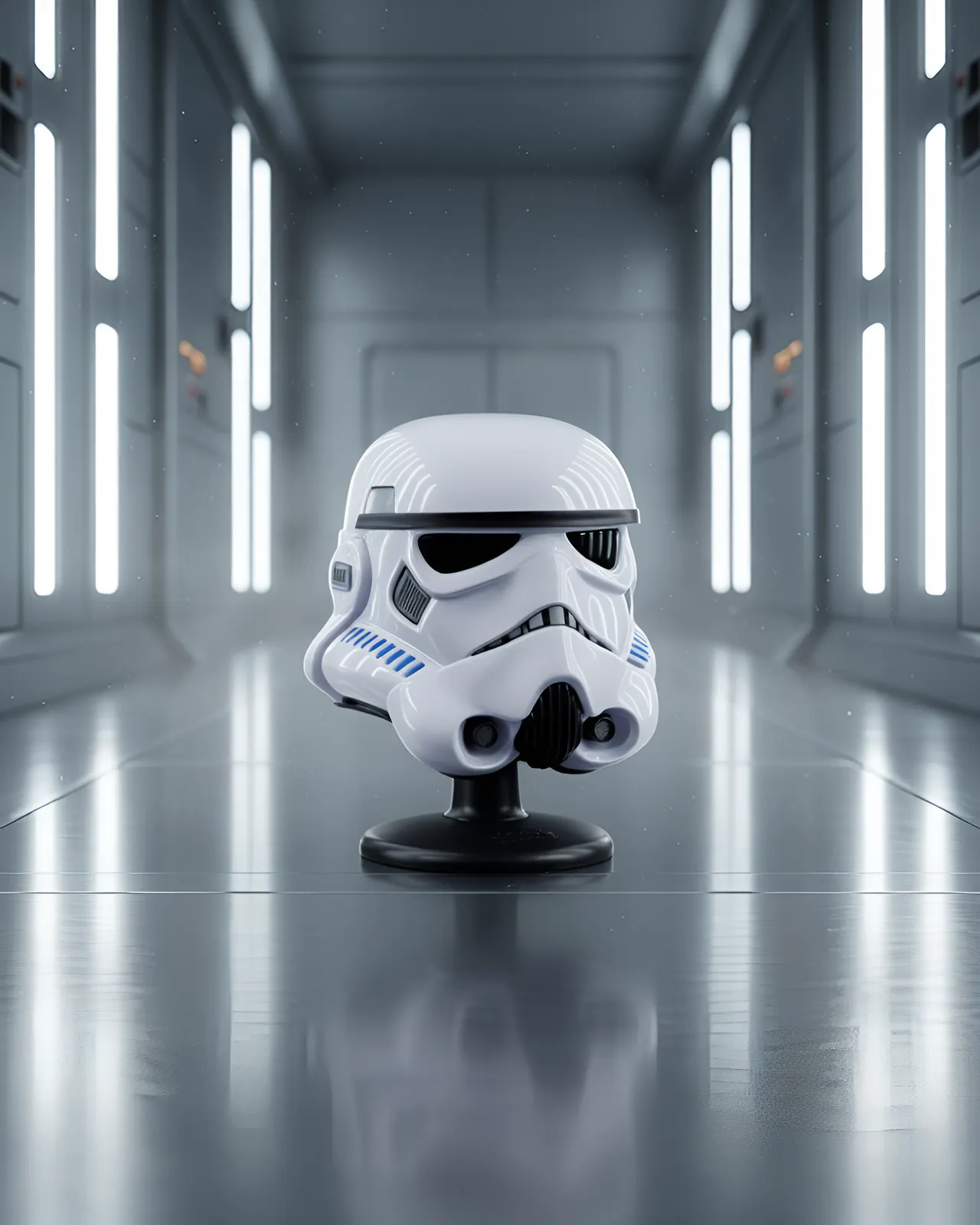 Hasbro Star Wars Black Series Casco mini Stormtrooper 6\" de exhibición - Image 4