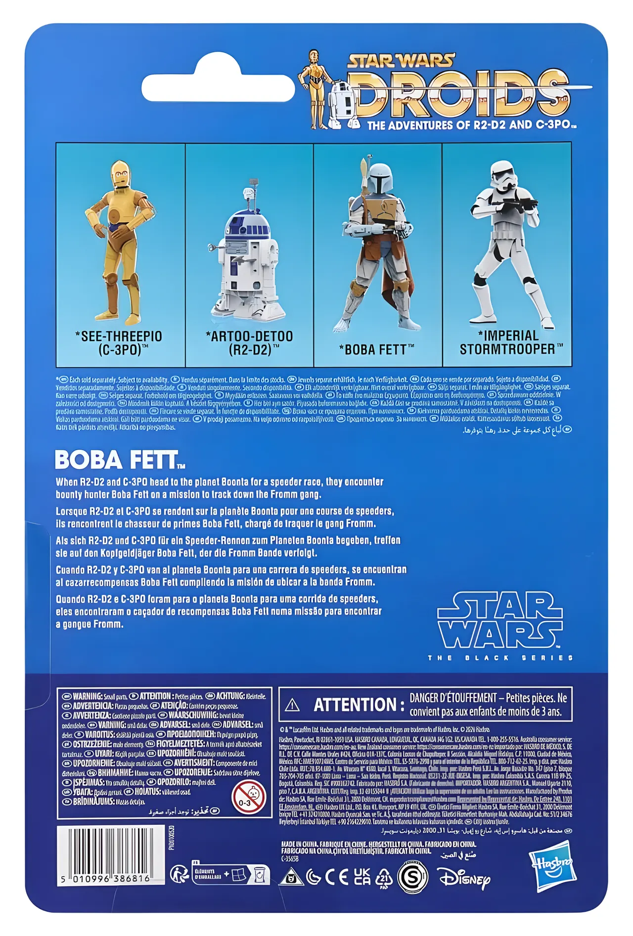 Hasbro Star Wars Black Series Droids Boba Fett figurine avec pièce - Image 4