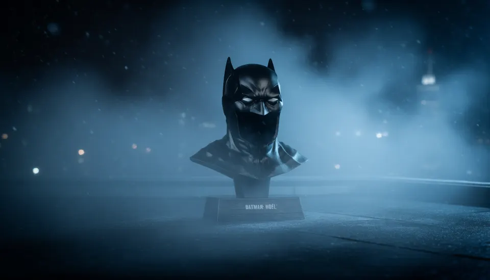 McFarlane Toys Batman (Batman: Noël) Mini-Replica de Máscara 1/3 – 23 cm