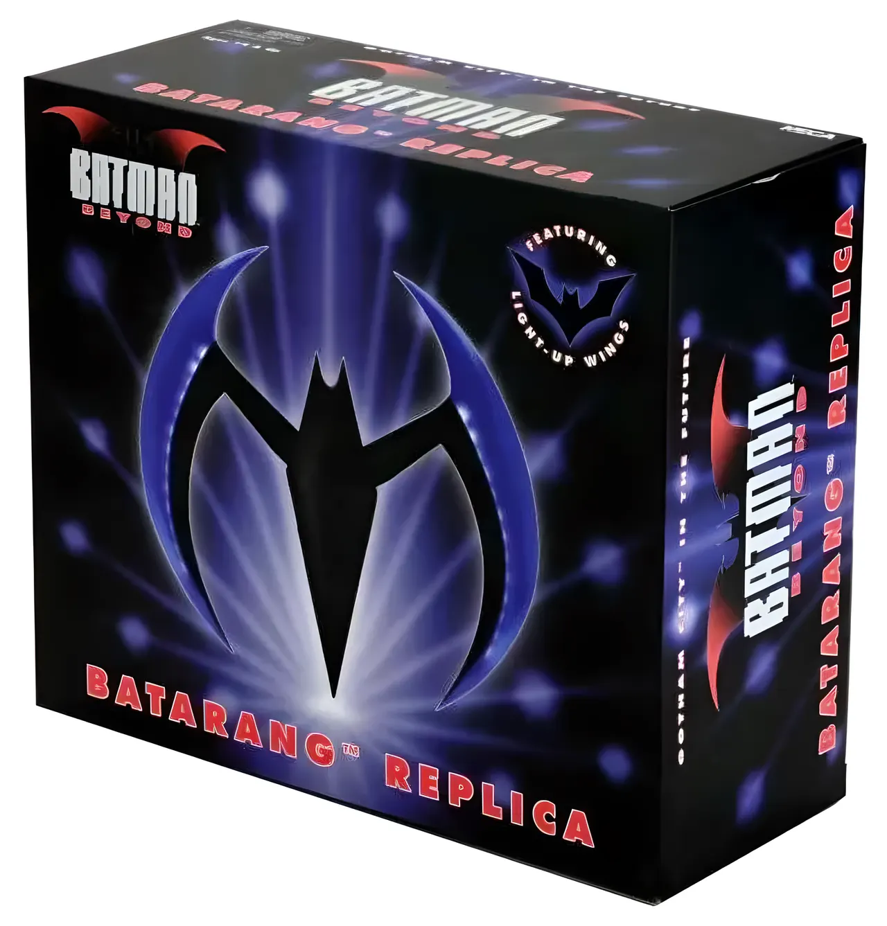 NECA Batman Beyond Blue Batarang Prop Replica with LUCI Light - Image 3