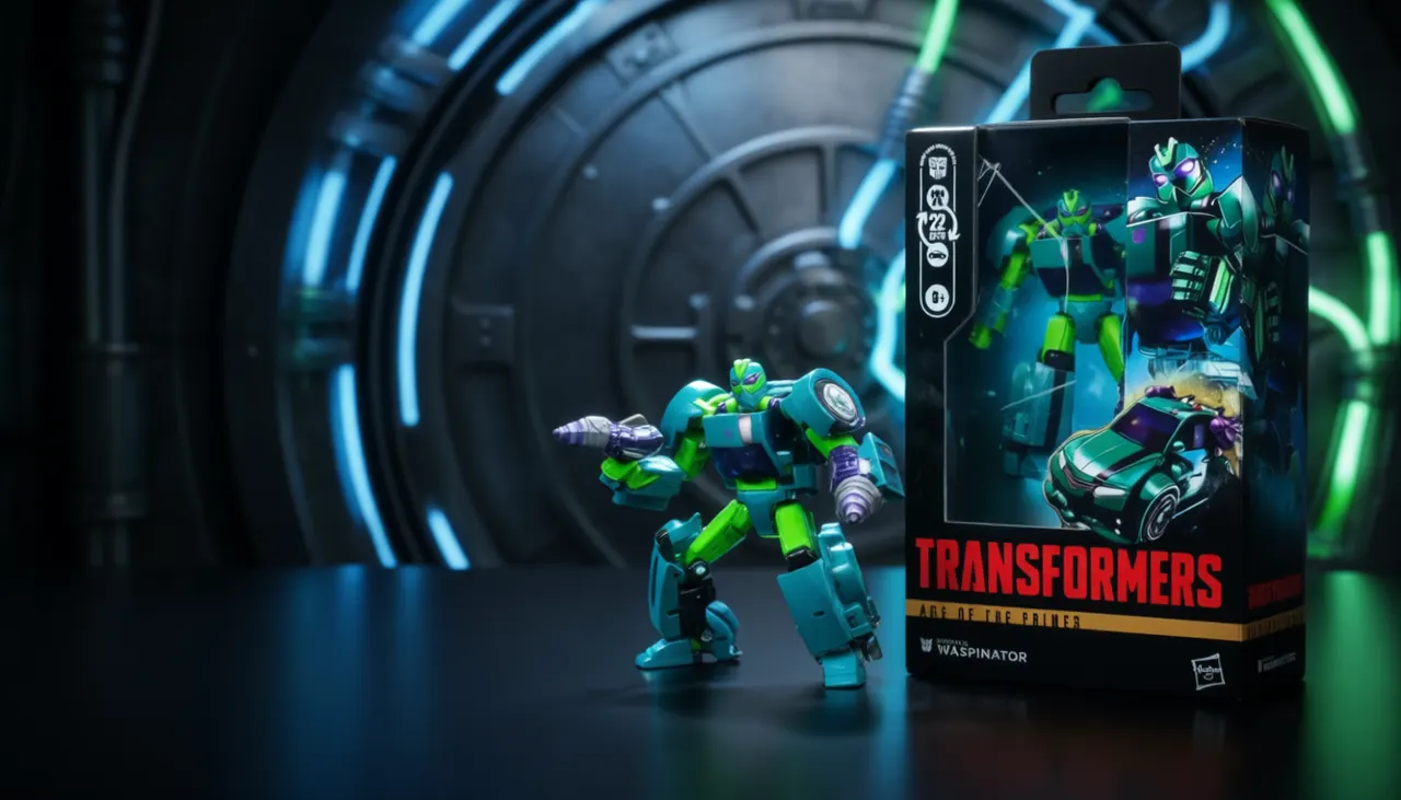 Hasbro Age of the Primes Deluxe Fugitive Waspinator Figure - Image 6