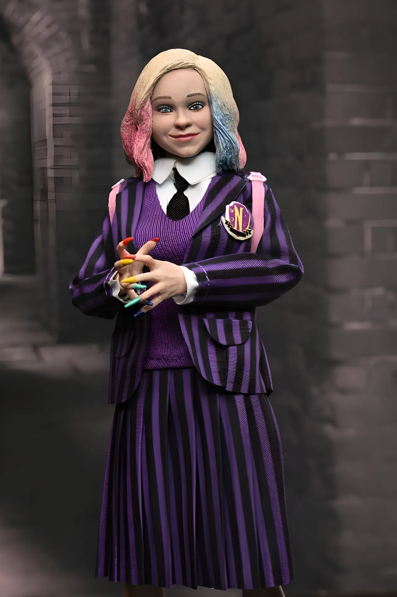 NECA Wednesday & Enid Sinclair Nevermore Uniform 20cm Clothed 2‑Pack - Image 4