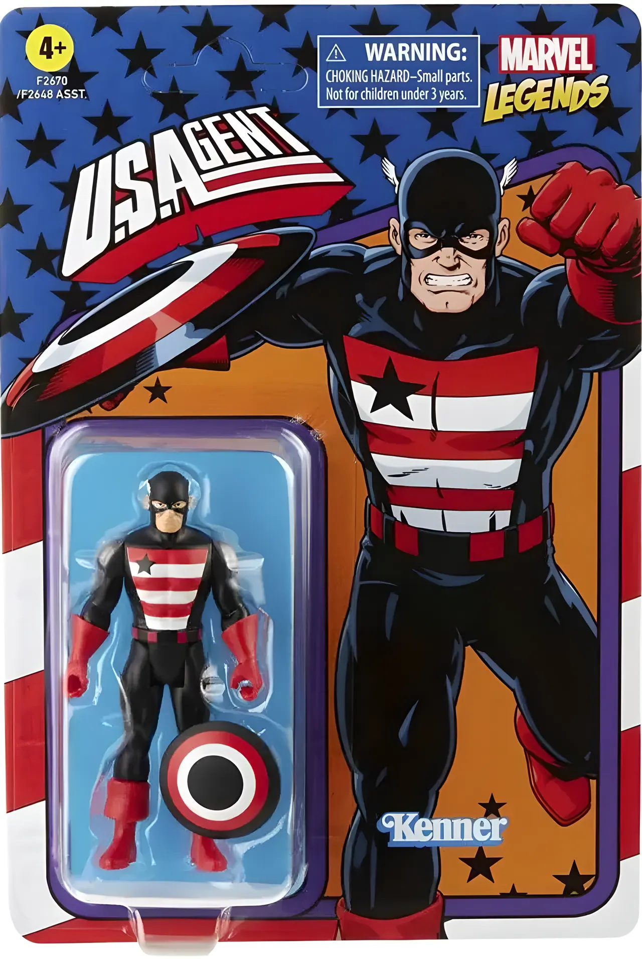 Hasbro Marvel Legends Retro 375 U.S. Agent figura de 3,75\" - Image 2