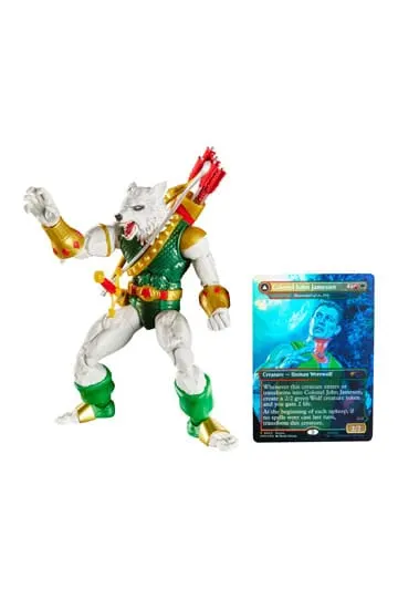 Hasbro Marvel Legends Man-Wolf Figure + Magic: The Gathering Foil Card - Image 7