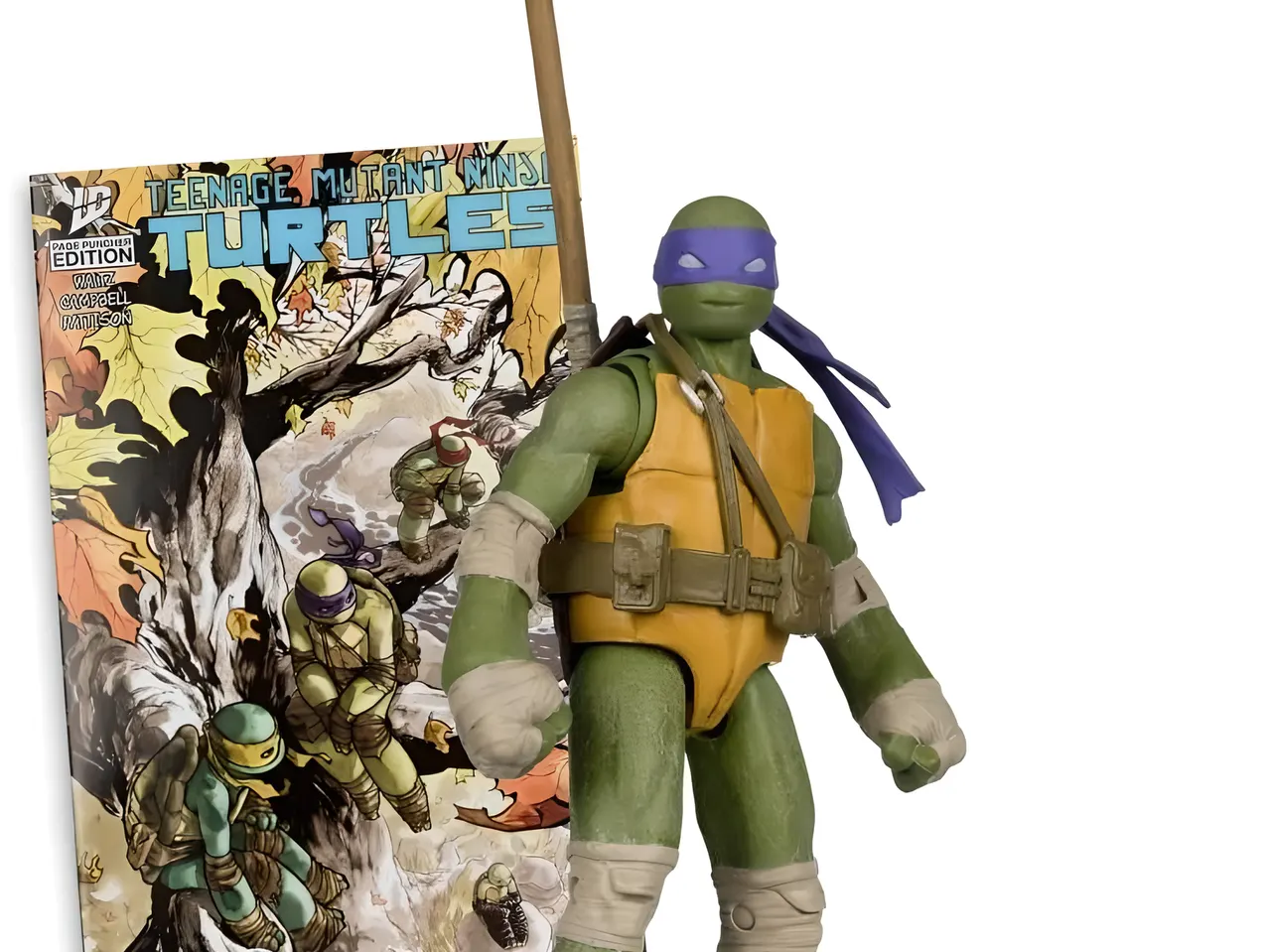 McFarlane Toys Donatello Page Punchers 5" Action Figure with Comic - Image 5