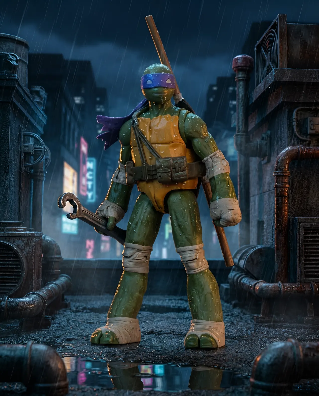 McFarlane Toys Donatello Page Punchers 5" Action Figure with Comic - Image 8