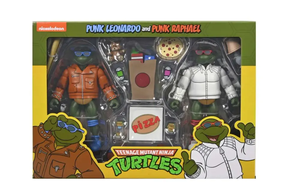 NECA TMNT Punk Leonardo & Raphael 7" Ultimate Figures - Image 7