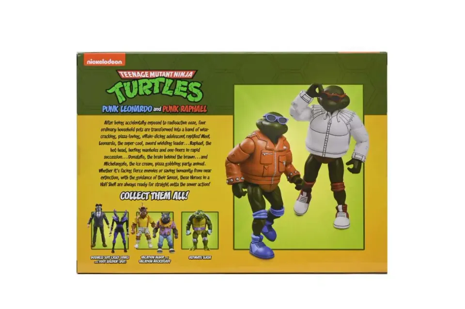 NECA TMNT Punk Leonardo & Raphael 7" Ultimate Figures - Image 8