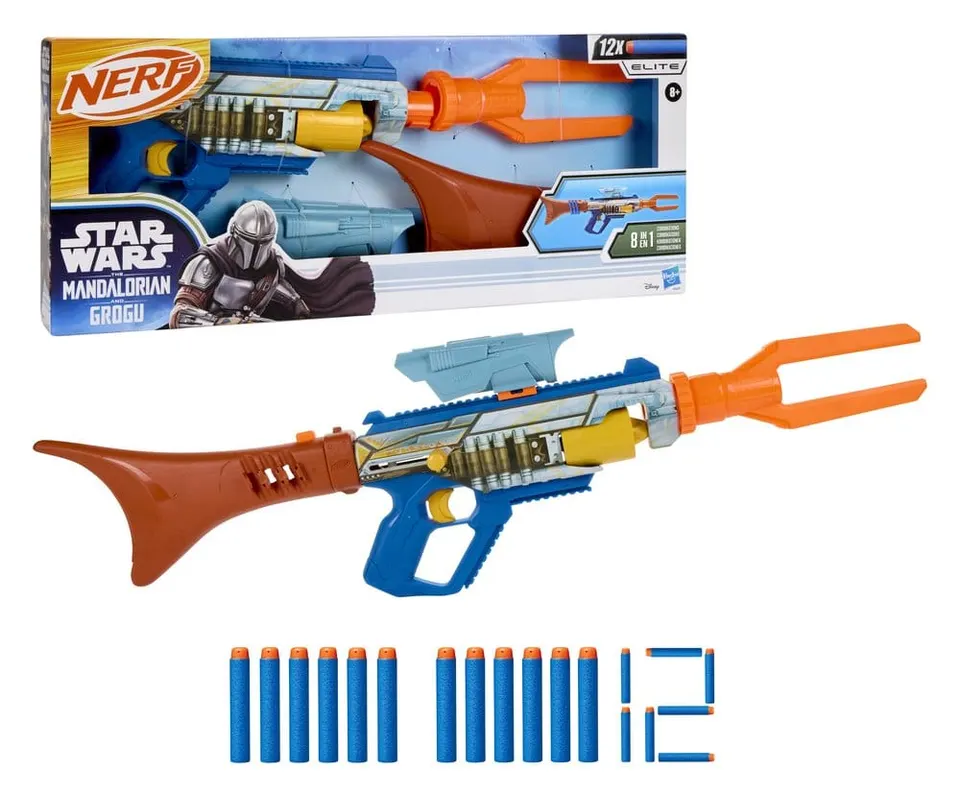 Hasbro Star Wars The Mandalorian y Grogu Nerf Dart Blaster - Image 1