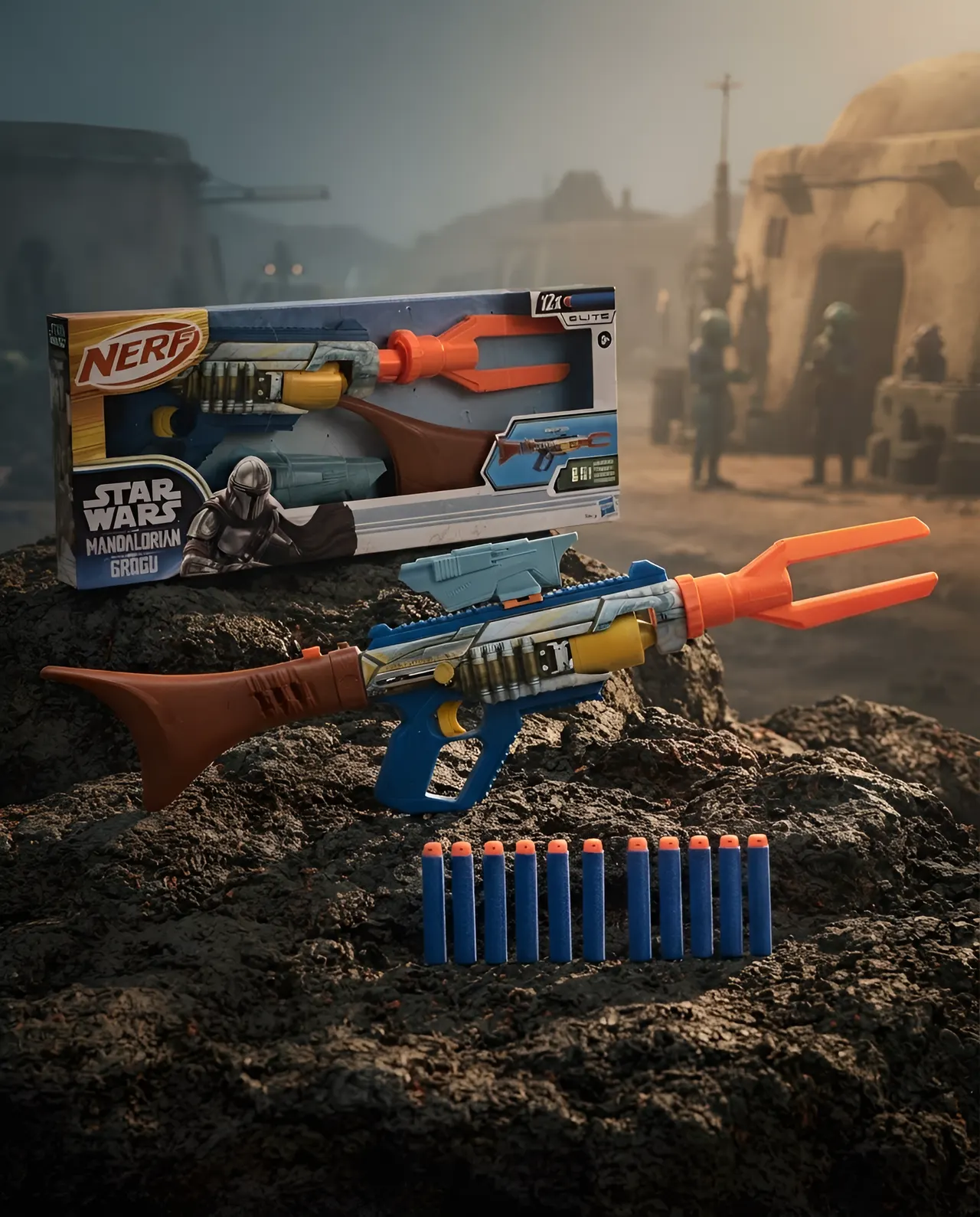Hasbro Star Wars The Mandalorian y Grogu Nerf Dart Blaster - Image 13
