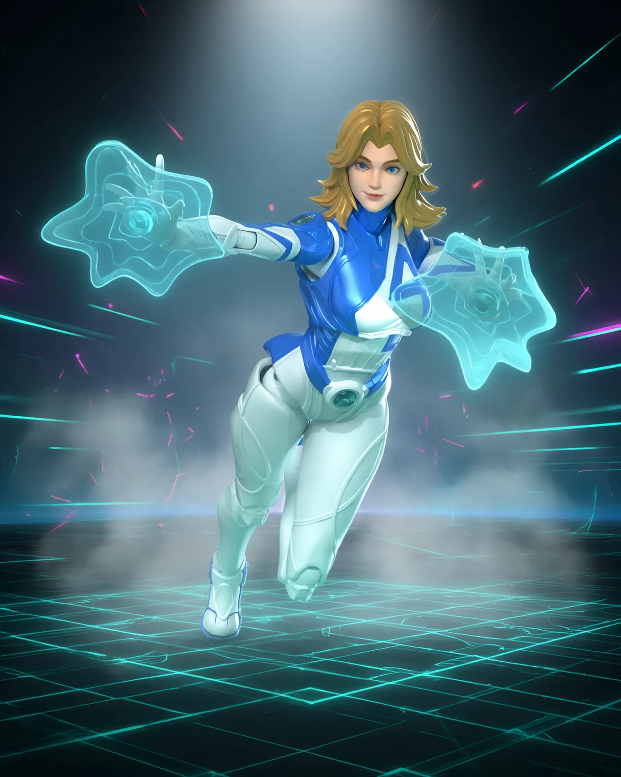 Blokees Invisible Woman Model Kit – Champion Class (Marvel Rivals) - Image 12