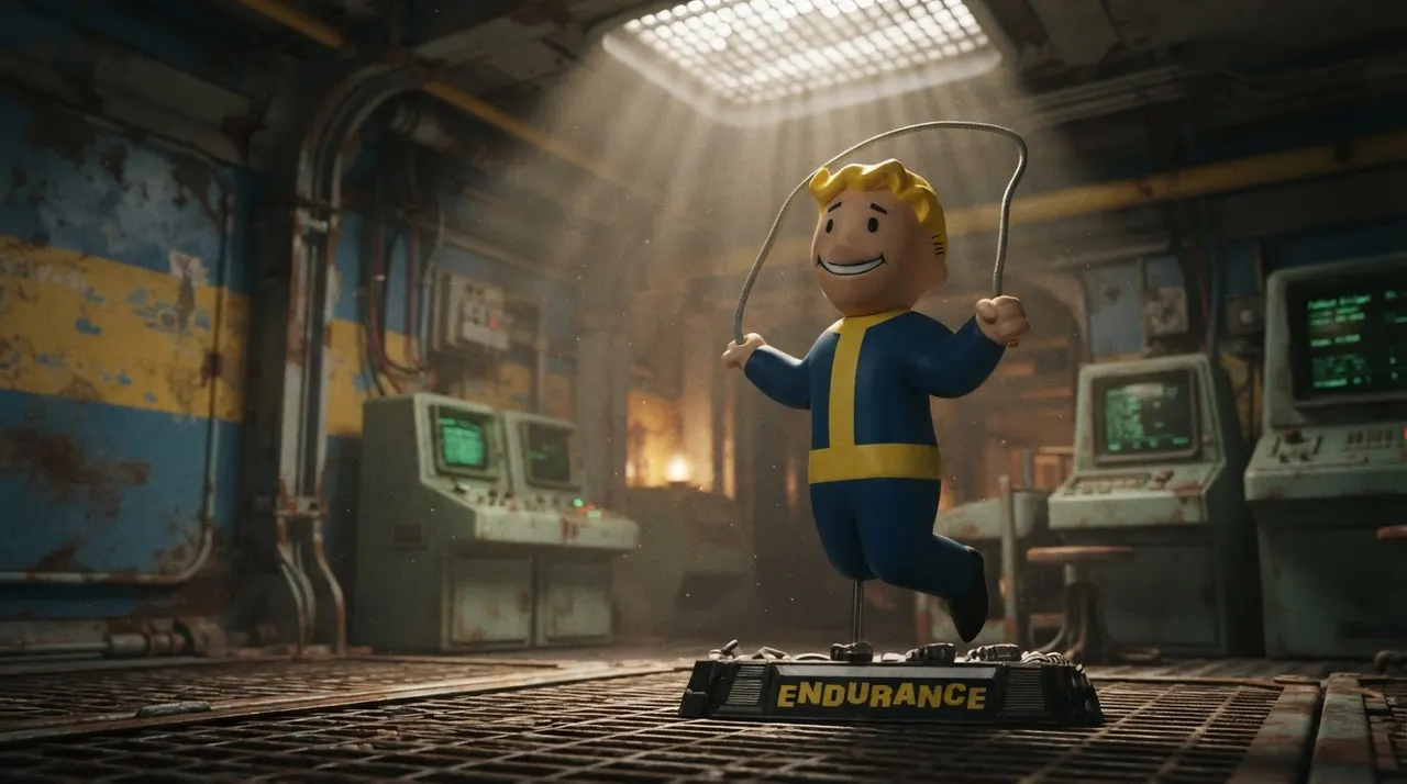 McFarlane Toys Fallout Vault Boy – Endurance Figurine posée - Image 9
