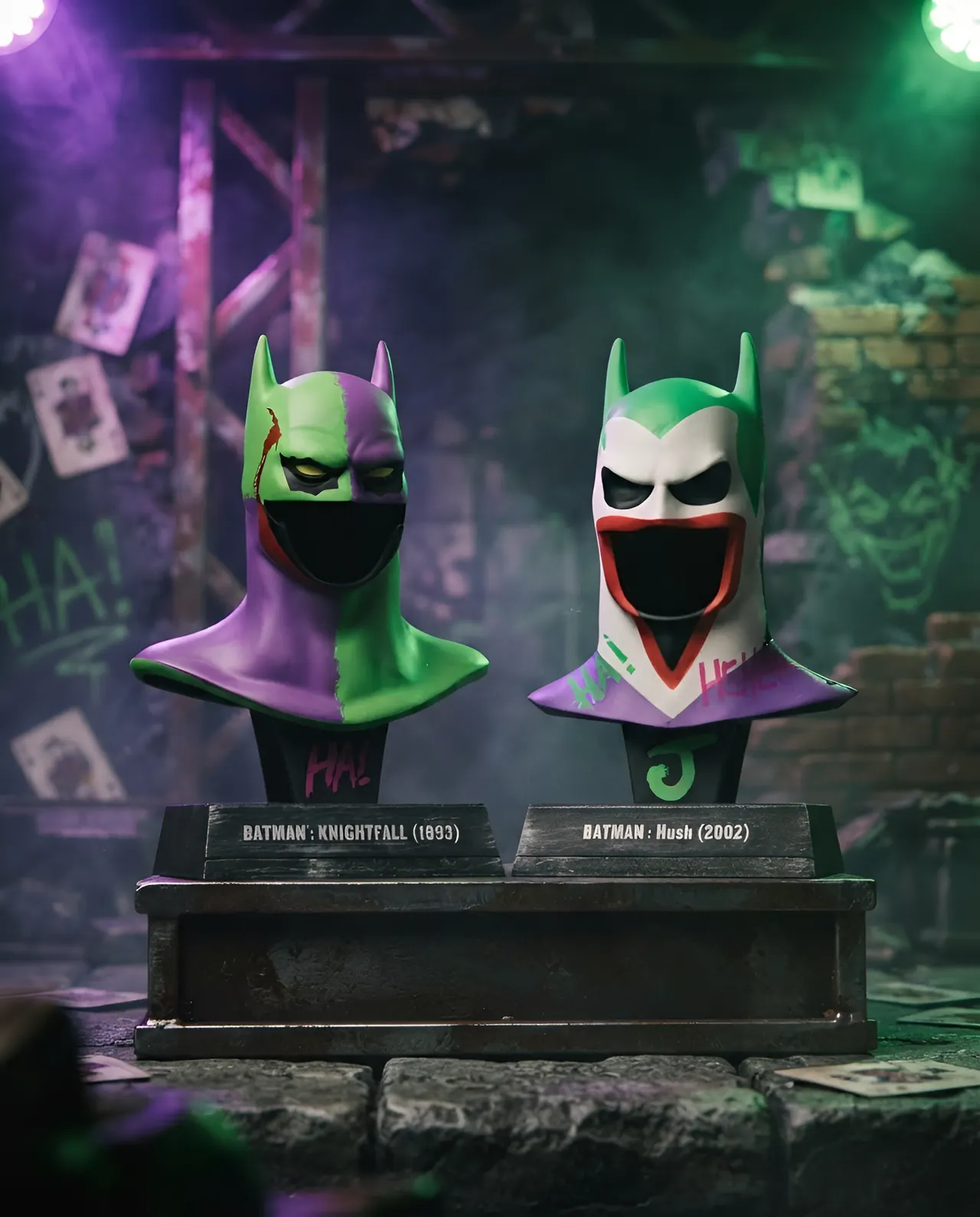 McFarlane Toys DC Direct Batman Knightfall & Hush 1:3 Répliques de Cowl - Image 4
