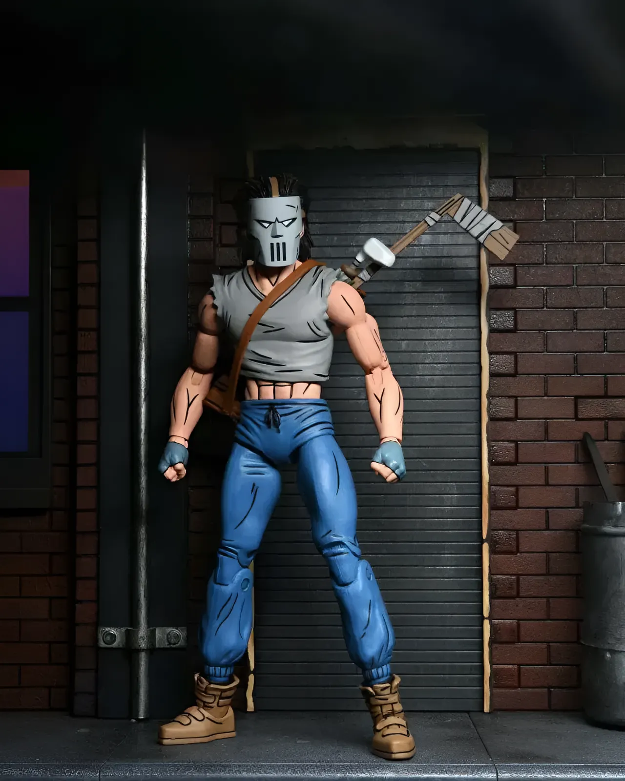NECA Teenage Mutant Ninja Turtles Casey Jones Black & White Action Figure - Image 2