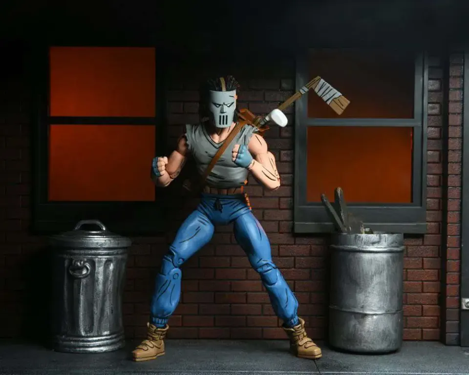 NECA Teenage Mutant Ninja Turtles Casey Jones Black & White Action Figure - Image 7