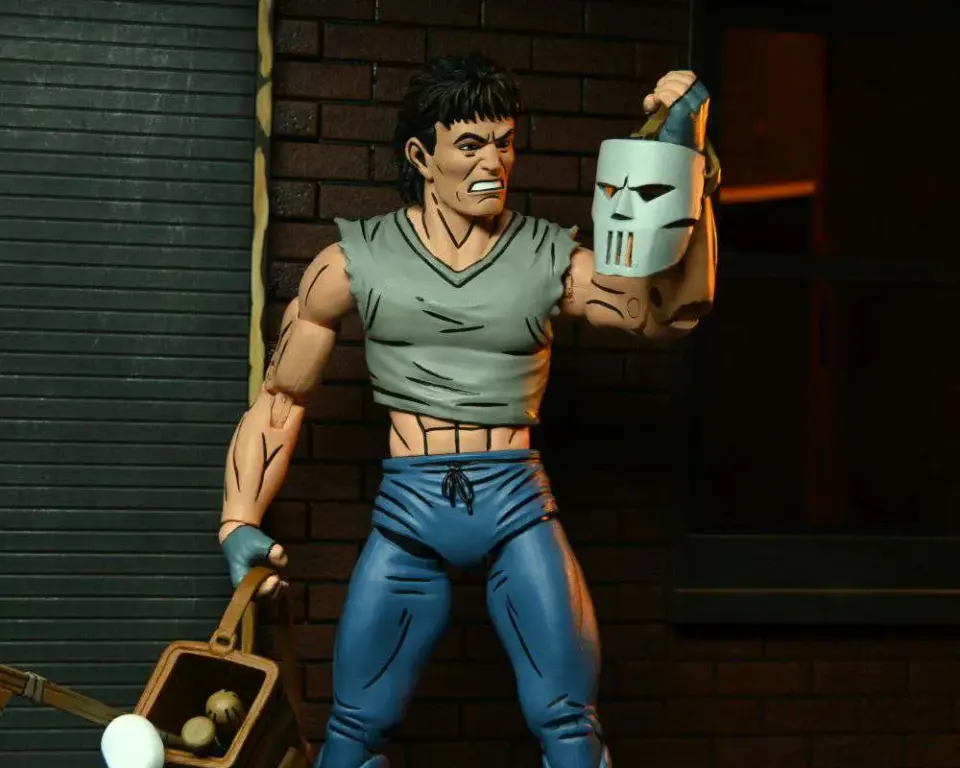 NECA Teenage Mutant Ninja Turtles Casey Jones Black & White Action Figure - Image 5