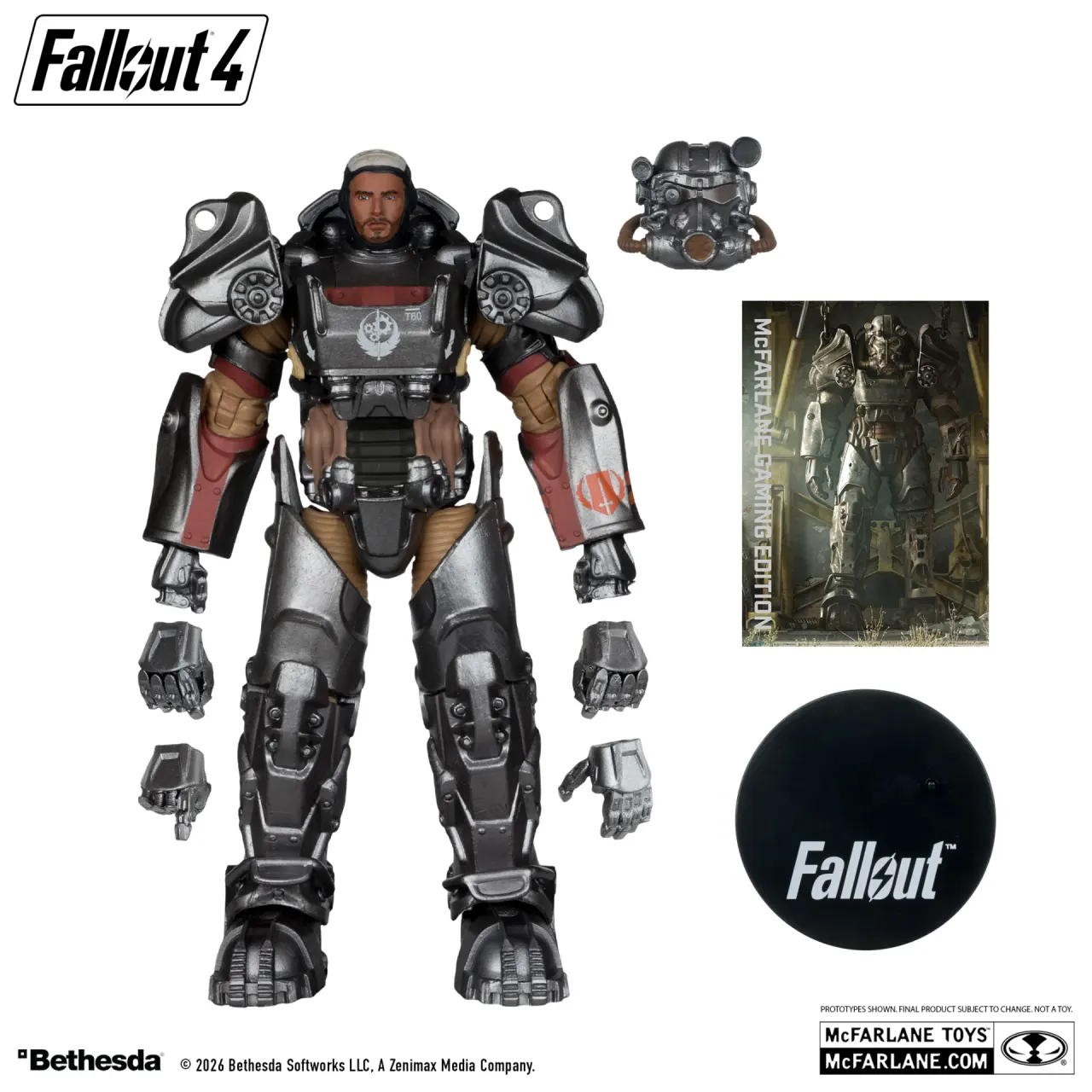 McFarlane Toys Fallout Paladin Danse T-60 Power Armor 7\" Figurine Deluxe - Image 2