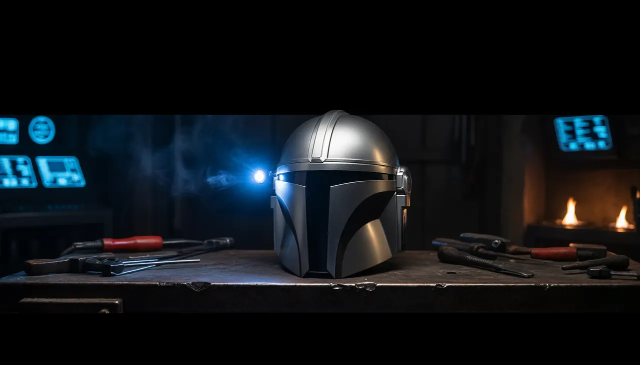 Hasbro Star Wars Black Series The Mandalorian Electronic Helmet - Image 9