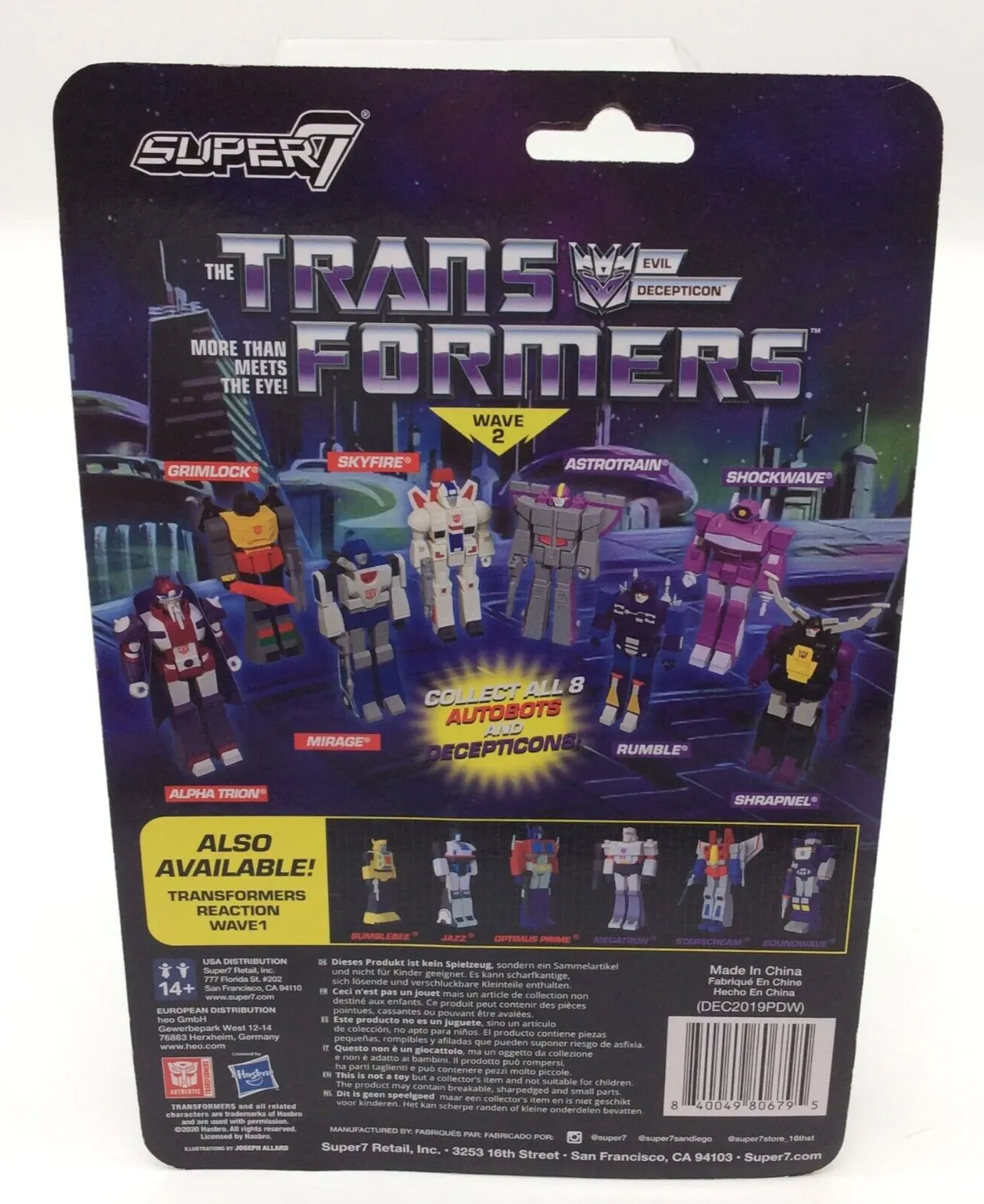 Super7 Transformers Astrotrain ReAction 3.75" Figure - Image 5