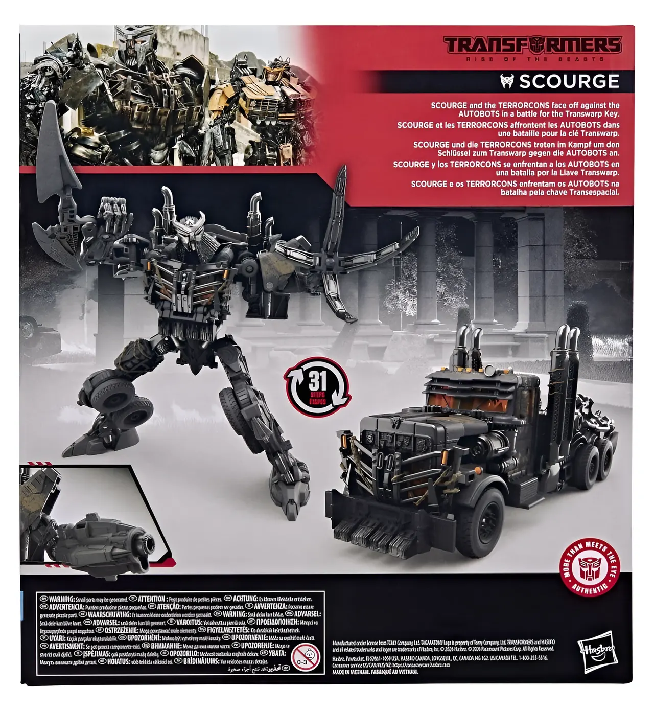 Hasbro Transformers Scourge Serie Studio Clase Leader Action Figure - Image 6