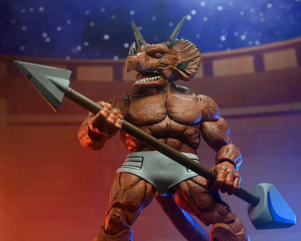 NECA Ultimates TMNT Triceraton Gladiator 7" Figure – Mirage Comics - Image 5