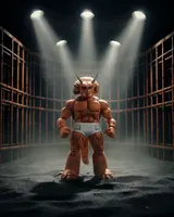 NECA Ultimates TMNT Triceraton Gladiator 7" Figure – Mirage Comics - Thumbnail 8