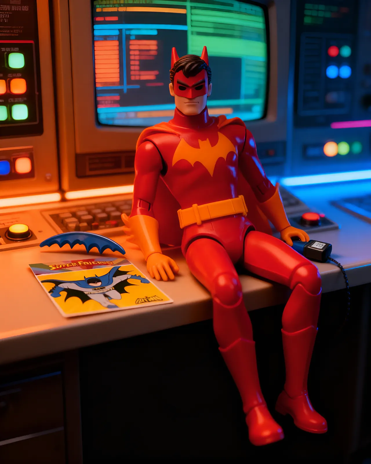 McFarlane Toys Super Friends DC Retro Bizarro Batman Action Figure - Image 4