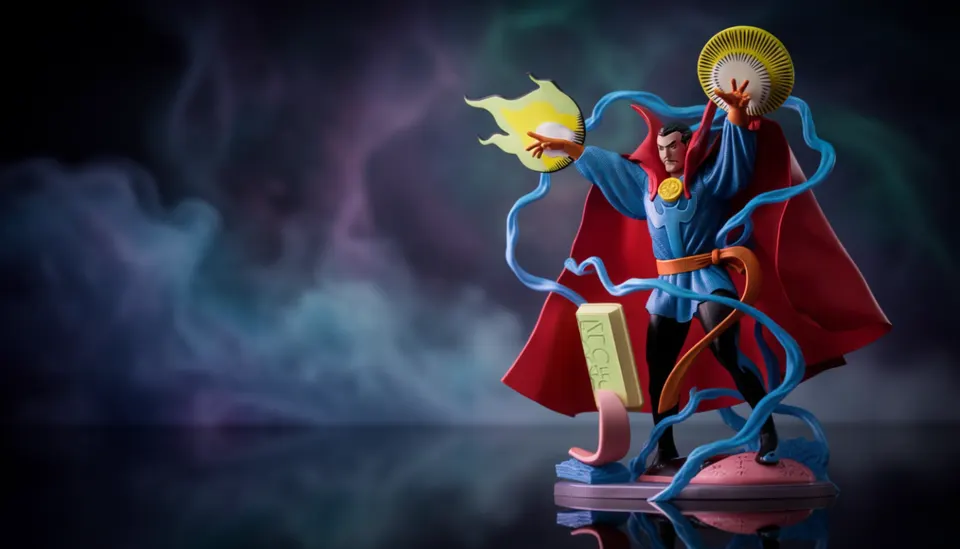 McFarlane Toys Doctor Strange 1:10 avec Strange Tales #128 Scène