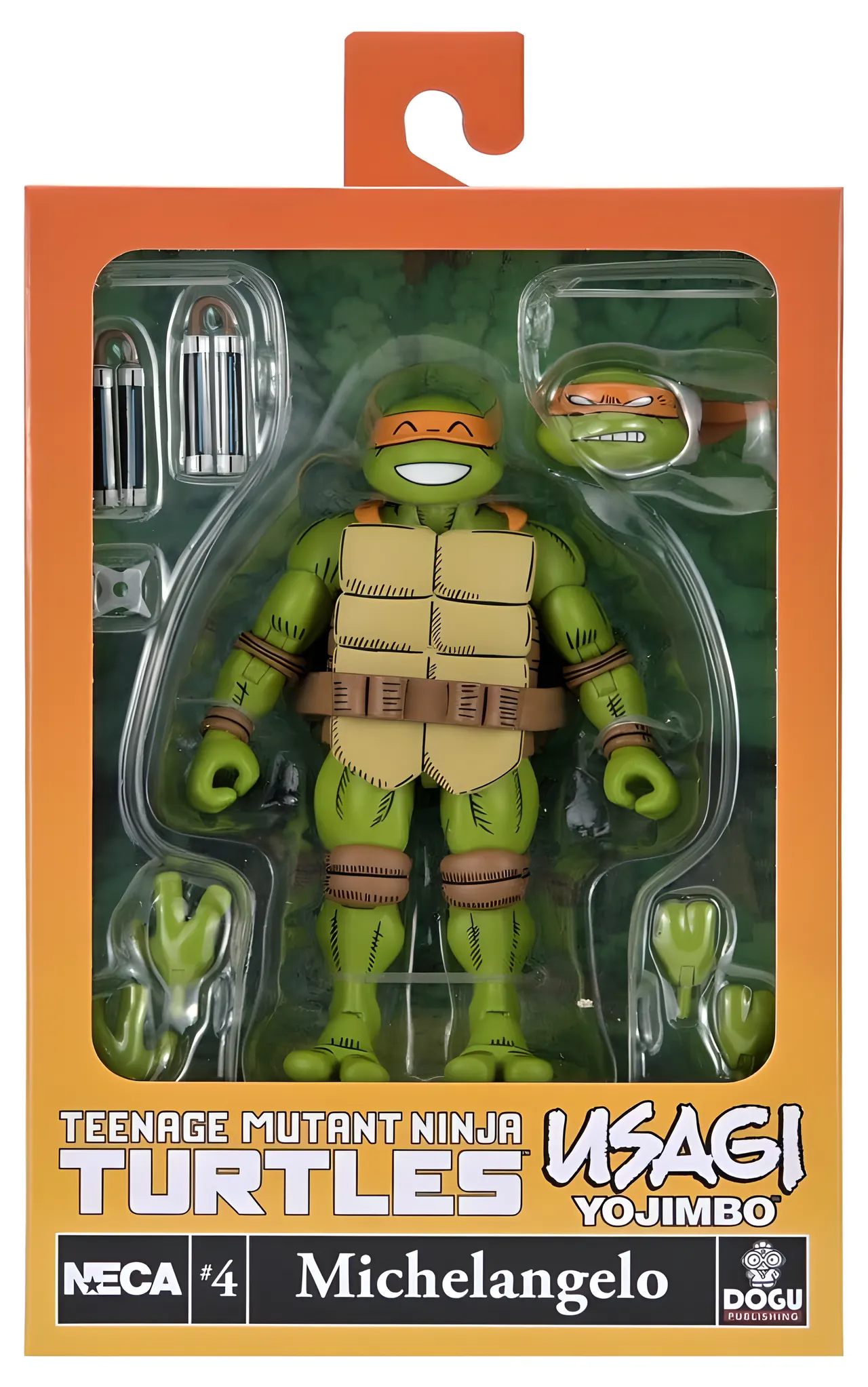 NECA Ultimate Michelangelo TMNT x Usagi Yojimbo 7\" Figura de Acción - Image 9