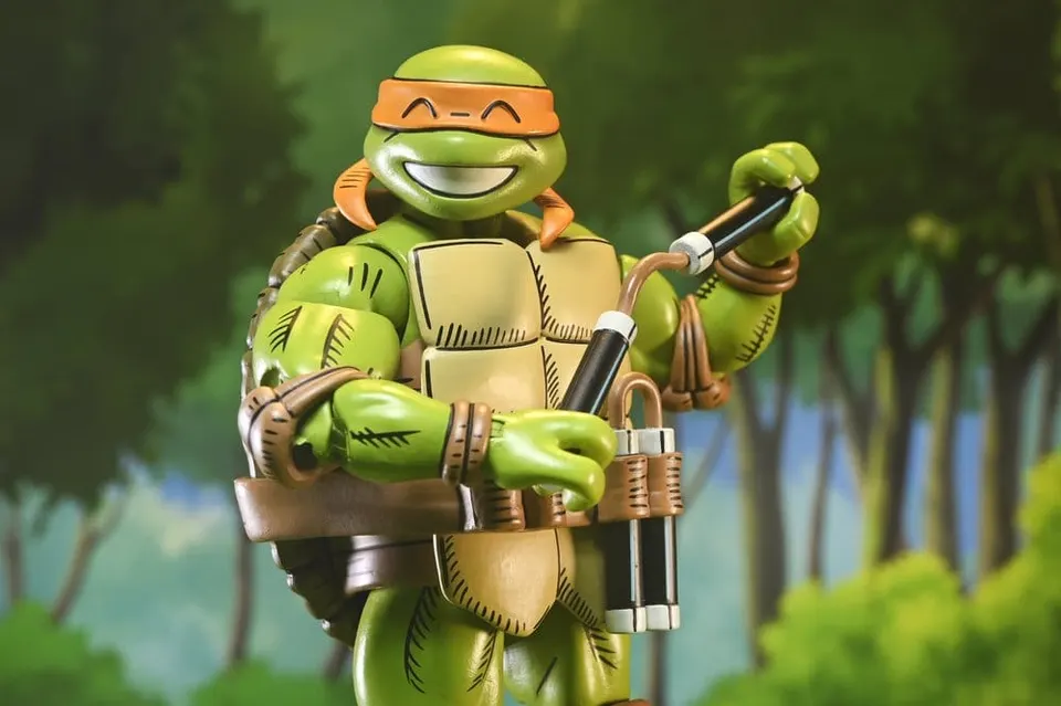 NECA Ultimate Michelangelo TMNT x Usagi Yojimbo 7\" Figura de Acción - Image 7