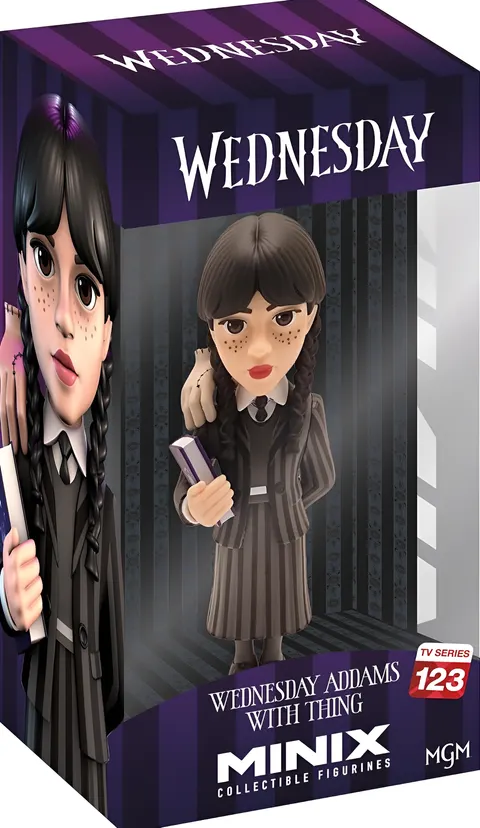 Minix Wednesday Addams & Thing Vinyl Figurine #123 – The Addams Family