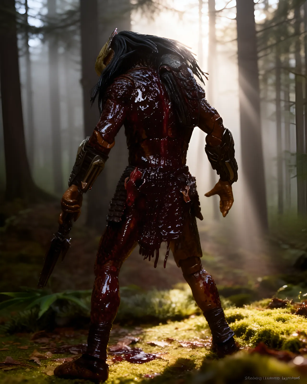 NECA Prey Ultimate Feral Predator (Bear Blood) 7" Action Figure - Image 14