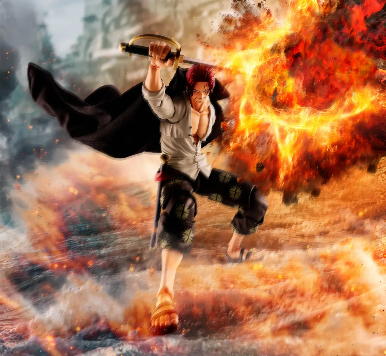 Bandai Spirits One Piece Shanks Marineford S.H.Figuarts 17cm - Image 9