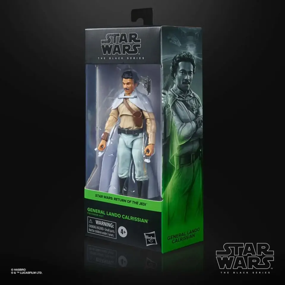 Hasbro Star Wars Power of the Force Lando Calrissian Figura Jumbo - Image 7