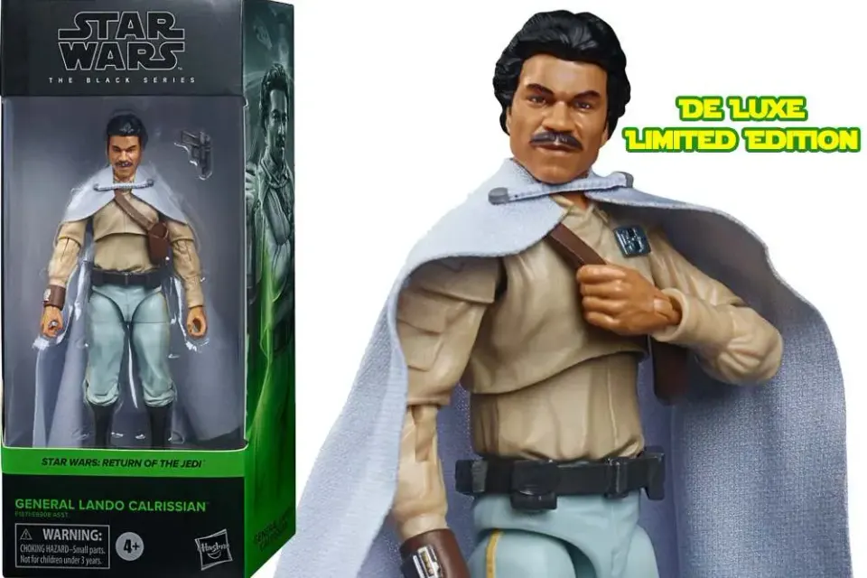 Hasbro Star Wars Power of the Force Lando Calrissian Figura Jumbo - Image 5