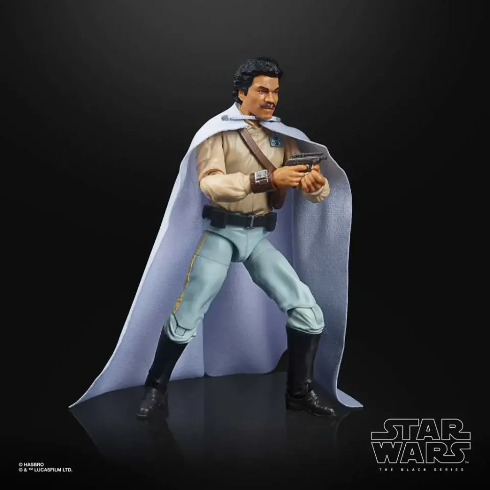 Hasbro Star Wars Power of the Force Lando Calrissian Figura Jumbo - Image 3