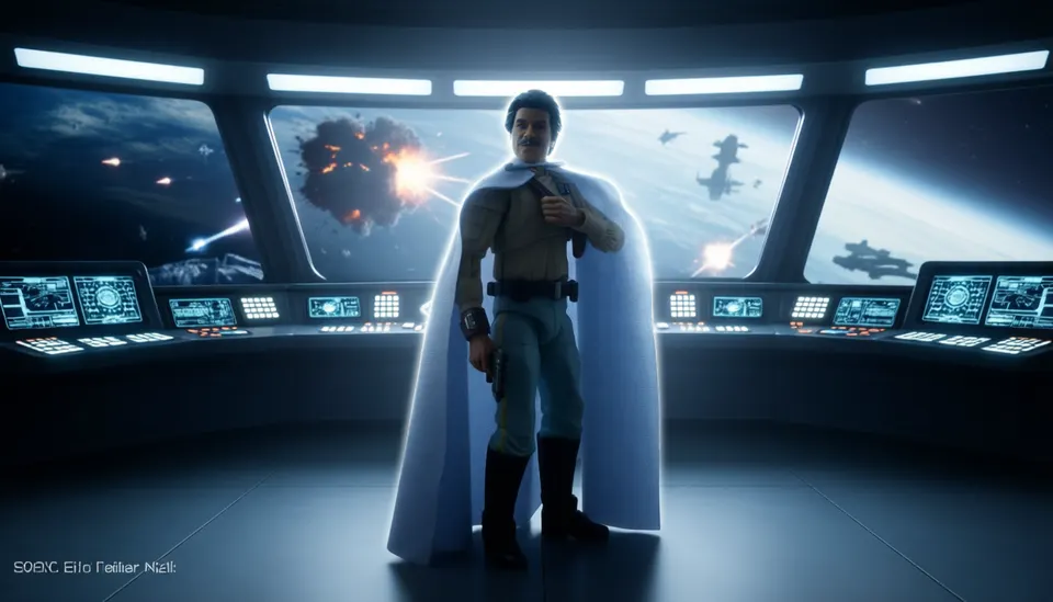 Hasbro Star Wars Power of the Force Lando Calrissian Figura Jumbo