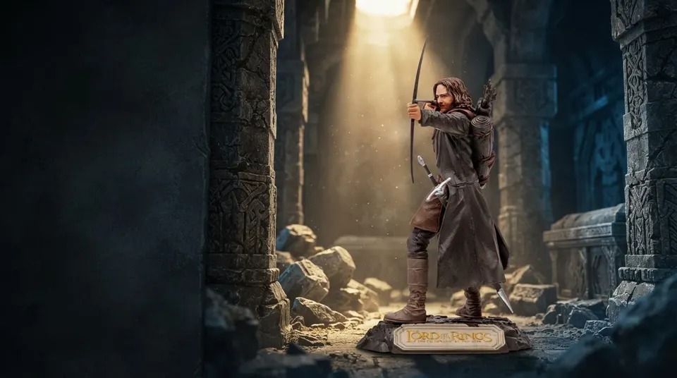McFarlane Toys Movie Maniacs 6in Aragorn Figure – LOTR
