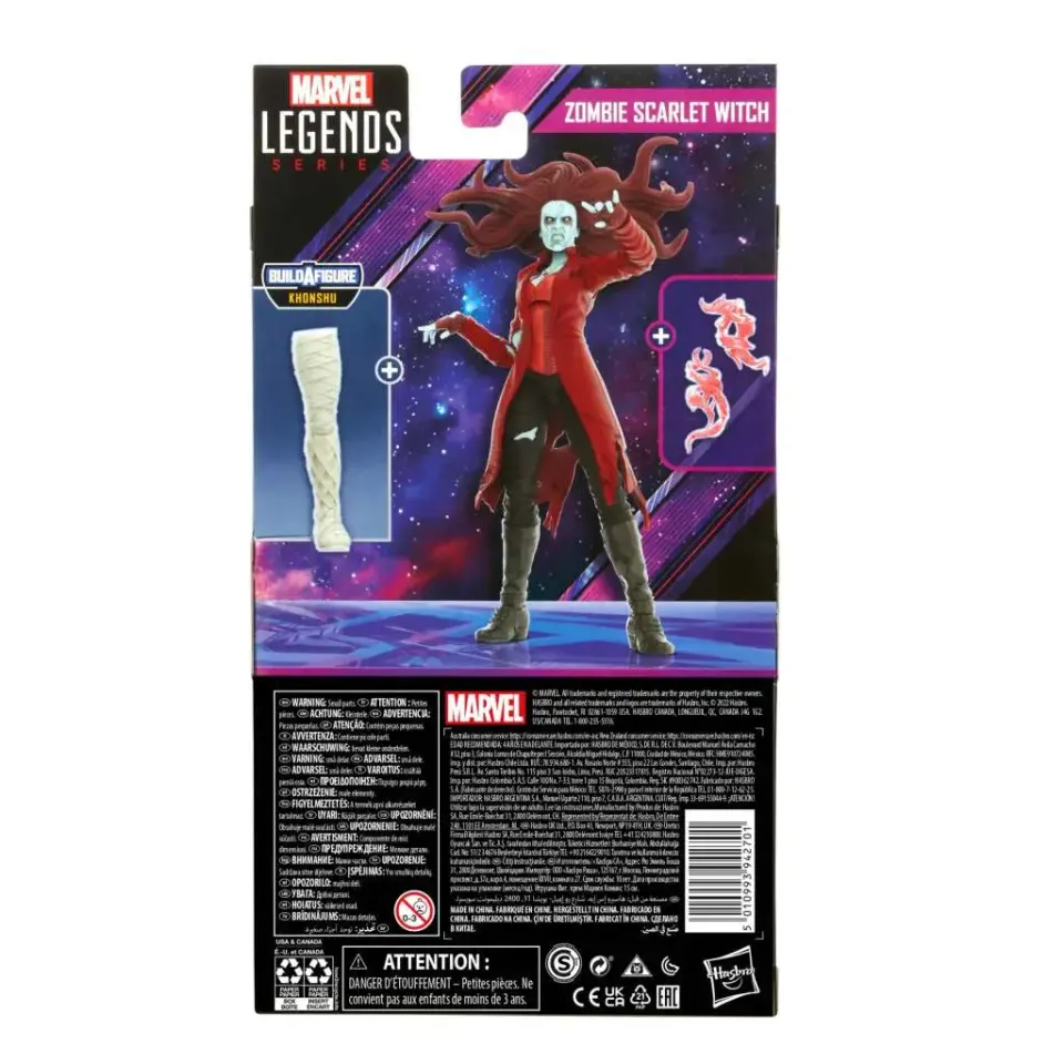 Hasbro Marvel Legends Zombie Scarlet Witch 6" Figure Disney+ What If - Image 5